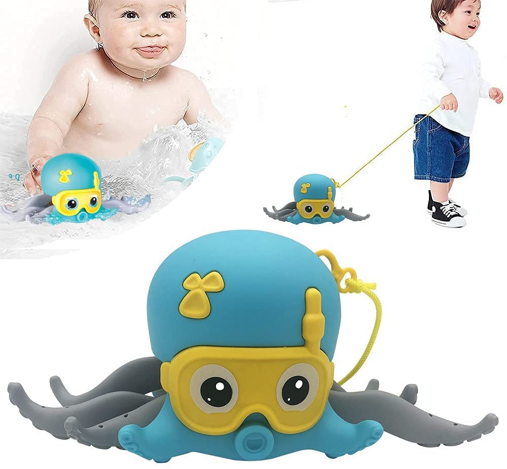 Octopus Bath Toys Cute Walking Octopus Bath Toys for Kids Ages 4-8